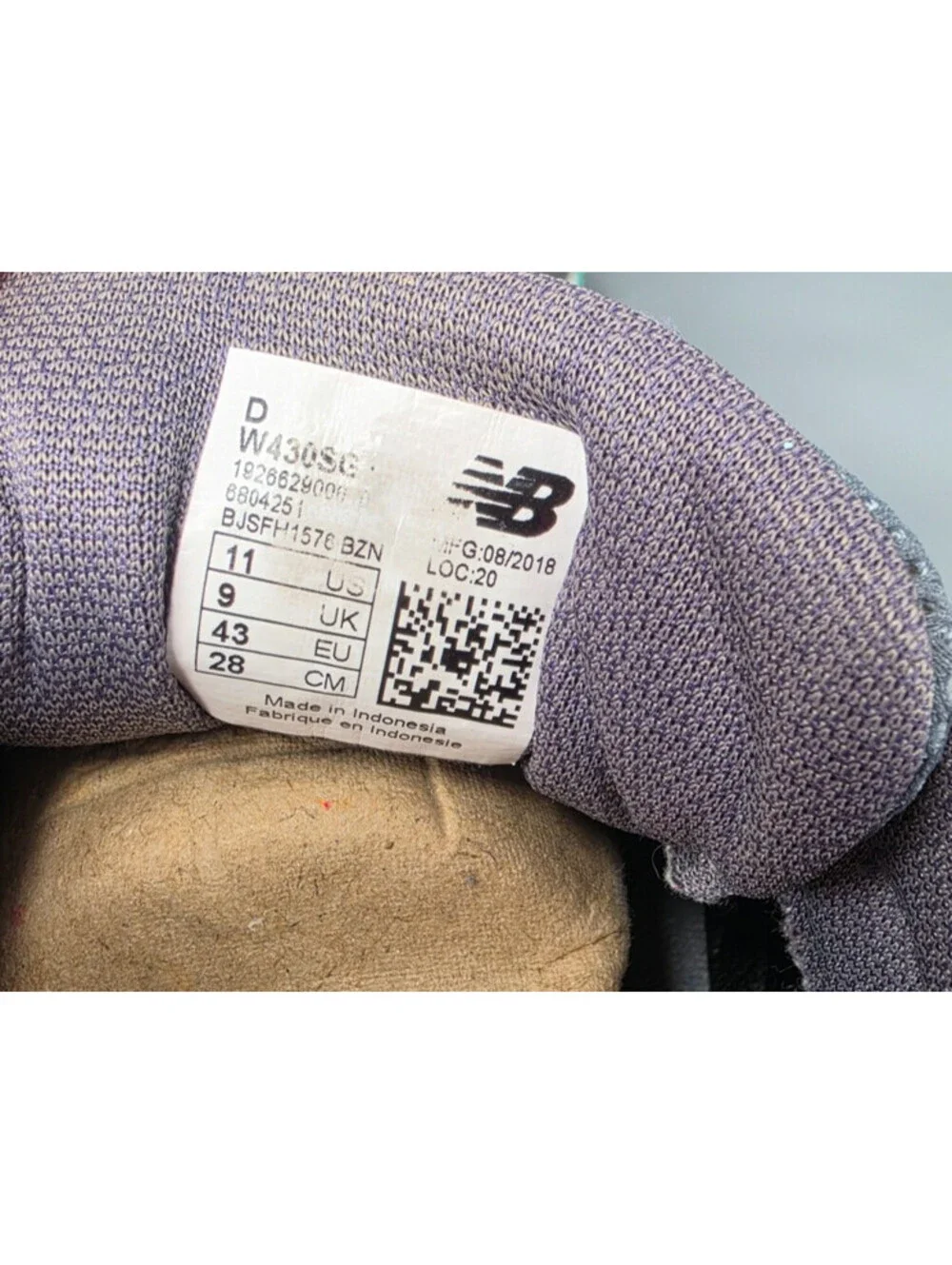 NEW BALANCE 430 GRAY RUNNING MEMORY SOLE COMFORT INSERT LADIES 11 NB SHOES